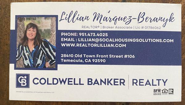 Lillian Marquez Beranyk - Coldwell Banker