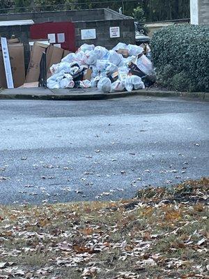 Trash built up constantly.