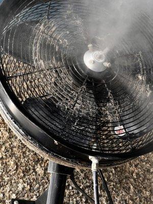 Even the outdoor fan is nasty