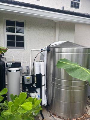 Installed a full high-end whole house RO system