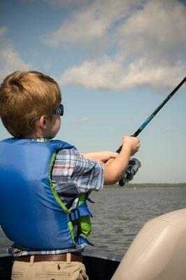 Fishin' just like the big boys!