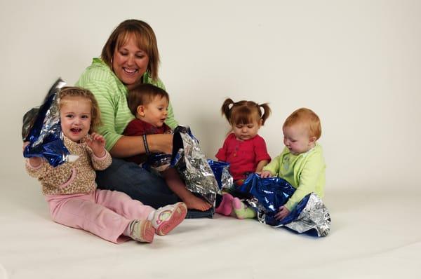 Listen to the sound of the mylar paper.