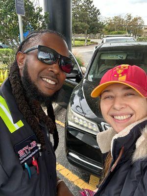 With Trumain who saved us today AAA thank you