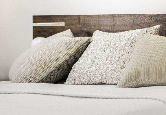 Guggenhome - Black Walnut Bed by Wud Furniture