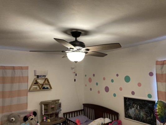 Ceiling fan install