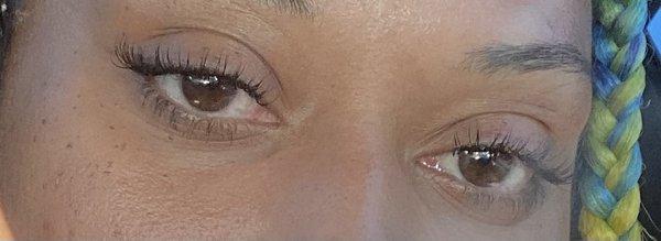 Lashes done by Sophia