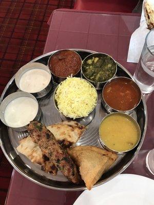 The lamb thali was so good!