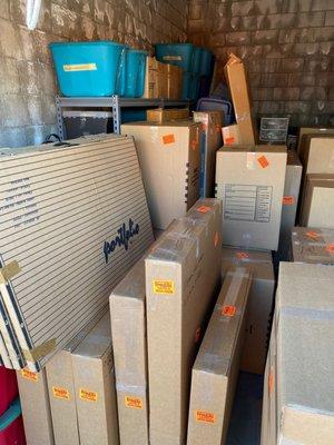 The 'after' photo of the 10' x 20' storage unit.