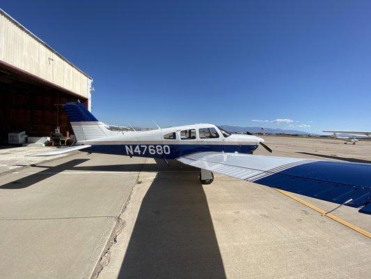N47680. One of our two Piper Arrows