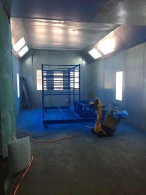 Large industrial Powder Coating and Liquid Spray applications