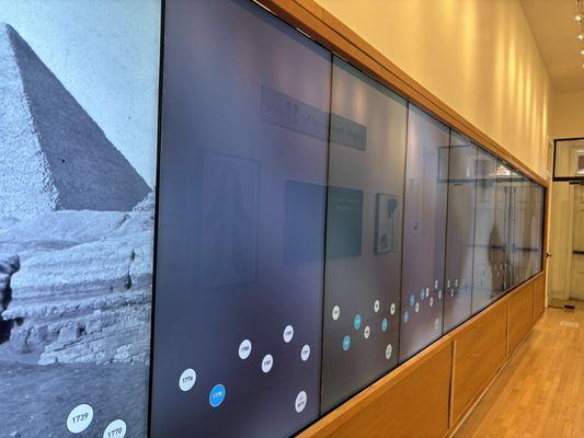 Interactive timeline wall.