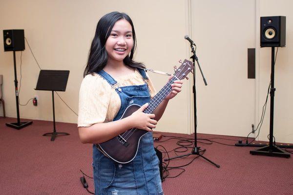 We teach ukulele and guitar