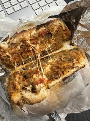 Eggplant Parmesan Sandwich