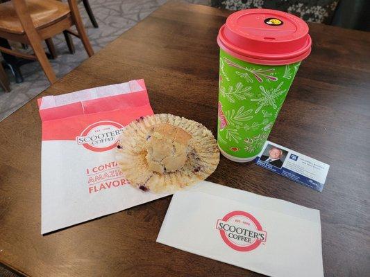 Blueberry Muffin & #BOLD Hot Chocolate