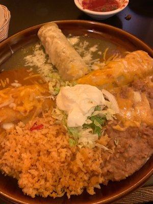 Three enchiladas