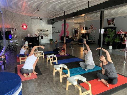 Great class this morning!! With Tammy!!