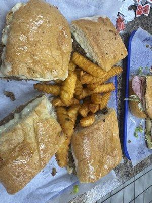 Philly cheese steak sandwich on homemade bread!!