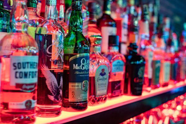 Our lounge offers over than 50+ different bottles