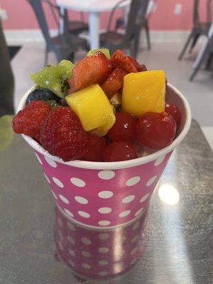 Fresh fruit & cherries for this customer!