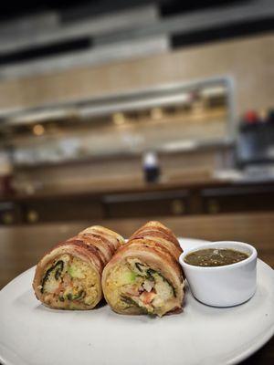 Chile relleno burrito bacon wrap.