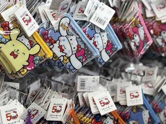 There is tons of Hello Kitty stuff.