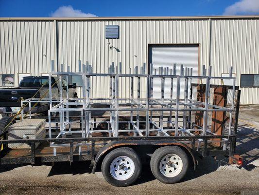 Aluminum vanity delivery
