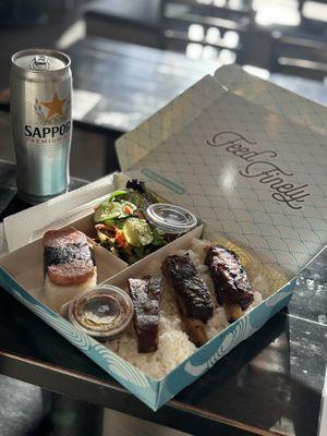 Our new bento boxes hit the spot! Try our new Asian ribs :)