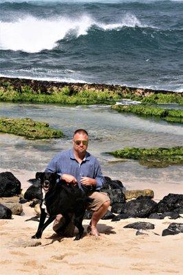 Our Dog Belfast loves the ocean!!