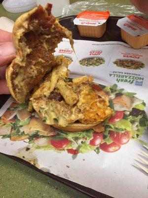 Insanity. This chicken queso sammach is everything. With an unsweet tea to wash it down, it felt like my younger days on ecstasy.