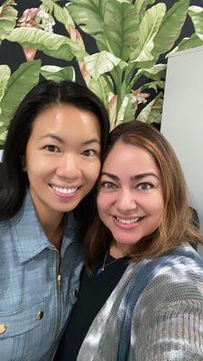 My glowing face right after the facial!