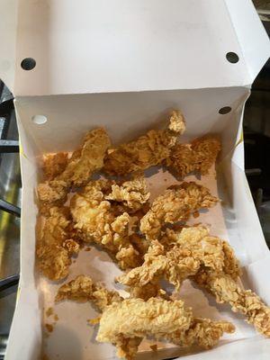 20 piece Chicken 20 Piece Express Tenders Family Meal Dinner Tenders only.