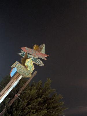 Directional sign post