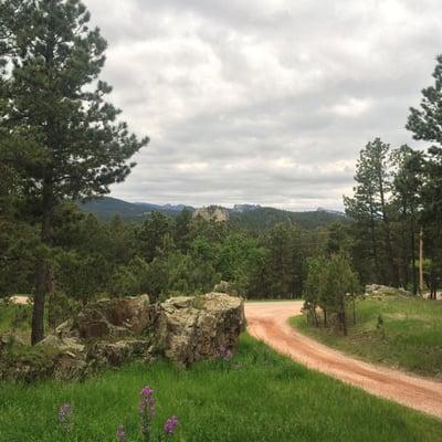 You can view Mt. Rushmore from the balcony