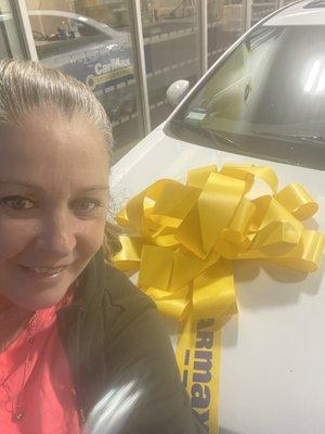 My new car from Car Max thank you for treating me so badly so I could buy the car I really wanted