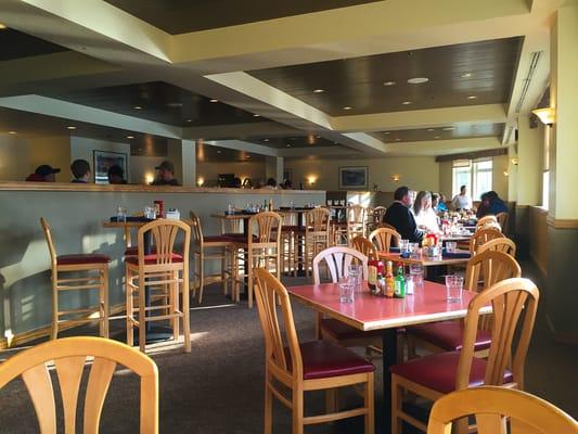 The interior of the restaurant