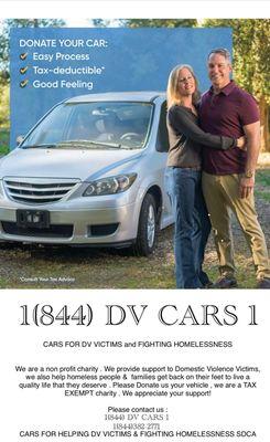 Cars For DV Cictim's and Fighting Homelessness SDCA