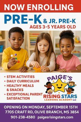 Enrolling ages 3-4yrs