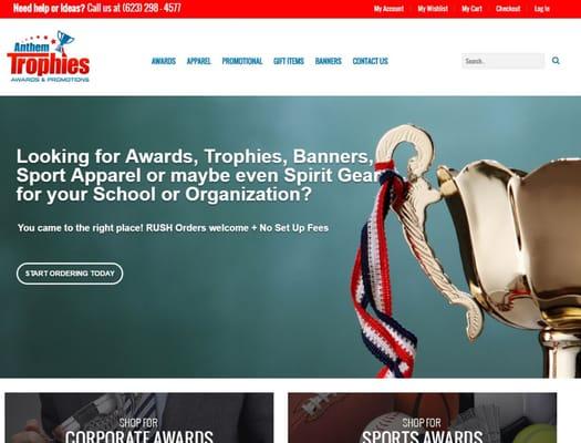 Anthem Trophies- Home Page
