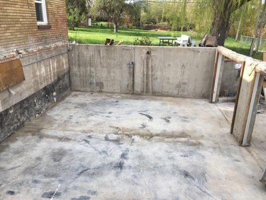 Concrete Ceiling Removed and Completely Clean!