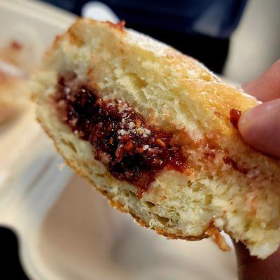 Raspberry Filled Doughnut