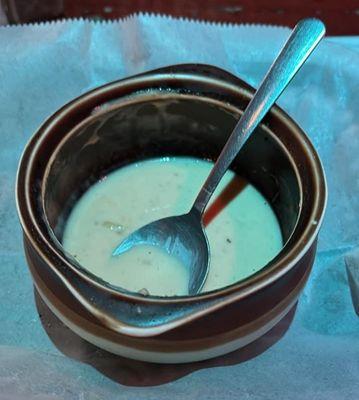 Annie's Beer Cheese Soup. I almost ate it all before taking this pic, sorry