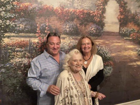 Chris, Mitzi and Gretchen enjoying our happy place!