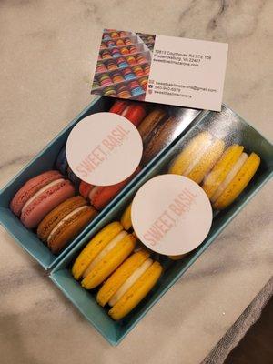 Sweet Basil Macarons