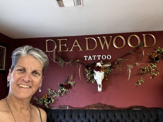 A shot of the inside and a happy client!