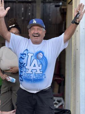 Fathers Day gift by Jmoca Designs came through for me again! This custom-airbrushed t-shirt solidified my place as favorite daughter!