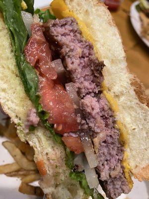 California burger with cheese