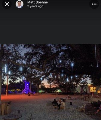 Common area at night