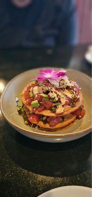 Ahi Tuna Tostada Amazing!