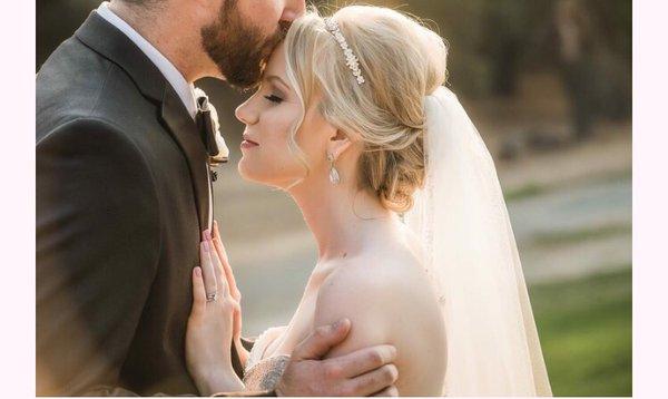 One of my beautiful brides who's hair and makeup I had the pleasure of doing for her big day!