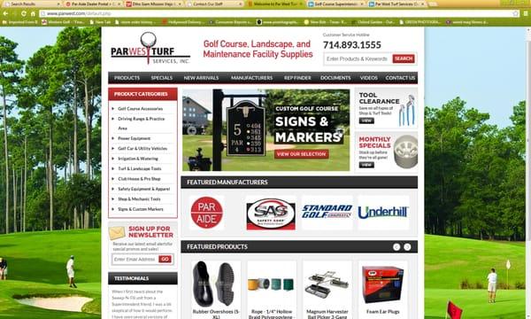 Visit www.parwest.com to see our complete line of golf course and landscape specialty products!